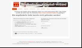 
							         SAMS im NVV - Nordbadischer Volleyball-Verband								  
							    