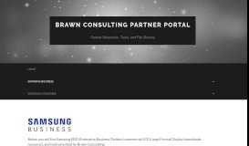 
							         Samsung Business – Brawn Consulting Partner Portal								  
							    