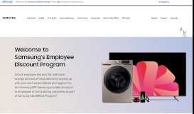 
							         Samsung Employee Discount Program - Save@Work | Samsung US								  
							    
