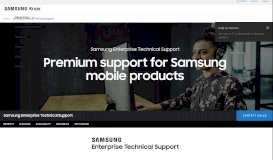 
							         Samsung Enterprise Tech Support | Samsung Knox								  
							    