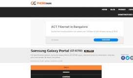 
							         Samsung Galaxy Portal GT-i5700 - Specs - PhoneMore								  
							    