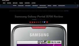 
							         Samsung Galaxy Portal i5700 Review | Trusted Reviews								  
							    