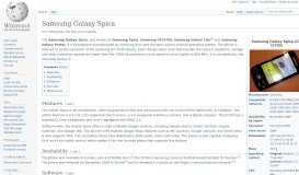 
							         Samsung Galaxy Spica - Wikipedia								  
							    
