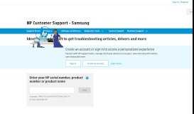 
							         Samsung - | HP® Customer Support								  
							    
