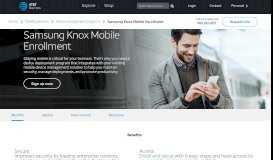 
							         Samsung Knox Mobile Enrollment | AT&T Business								  
							    
