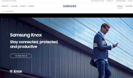 
							         Samsung Knox | Mobile Solutions | Samsung Business Australia								  
							    