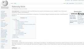 
							         Samsung Knox - Wikipedia								  
							    