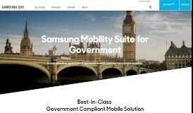 
							         Samsung Mobility Suite for Government | Enterprise IT Solutions ...								  
							    