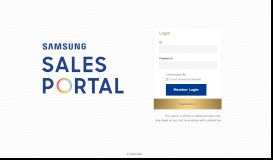 
							         SAMSUNG Sales Portal								  
							    