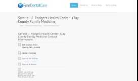 
							         Samuel U. Rodgers Health Center- Clay County Family Medicine ...								  
							    