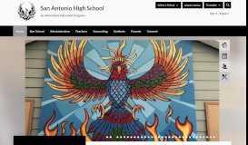 
							         San Antonio High School / Homepage - Petaluma City Schools								  
							    