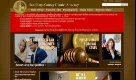 
							         San Diego County District Attorney								  
							    