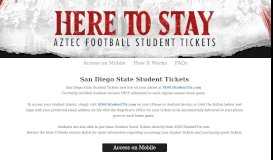 
							         San Diego State Student Tickets - Experience								  
							    