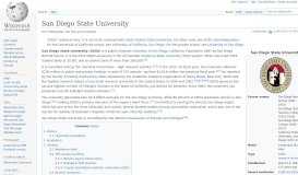 
							         San Diego State University - Wikipedia								  
							    