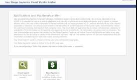 
							         San Diego Superior Court Public Portal								  
							    