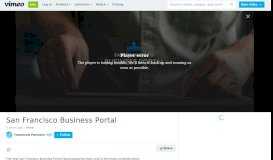 
							         San Francisco Business Portal on Vimeo								  
							    