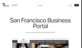 
							         San Francisco Business Portal -- The Webby Awards								  
							    