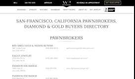 
							         San Francisco Diamond Buyers & Gold Buyers								  
							    
