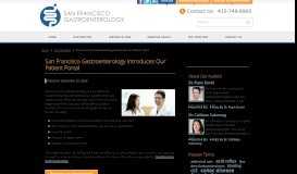 
							         San Francisco Gastroenterology Introduces Our Patient Portal - San ...								  
							    