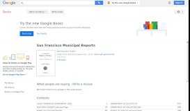 
							         San Francisco Municipal Reports - Google Books Result								  
							    