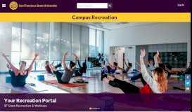 
							         San Francisco State University Recreation Portal								  
							    
