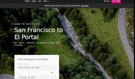 
							         San Francisco to El Portal - 4 ways to travel via train, car, bus, and plane								  
							    