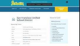
							         San Francisco Unified School District | BMAGIC								  
							    