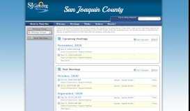 
							         San Joaquin County, CA: Meeting Portal								  
							    