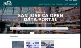 
							         San Jose, CA - Official Website - Open Data Portal								  
							    