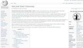 
							         San Jose State University - Wikipedia								  
							    