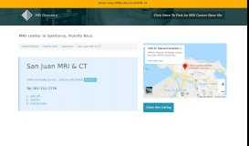 
							         San Juan MRI & CT - Santurce PR - 787-721-7776 - MRI Directory								  
							    