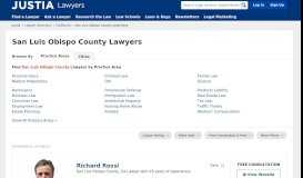 
							         San Luis Obispo County Lawyers - Compare Top Attorneys in San ...								  
							    