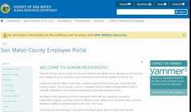 
							         San Mateo County Employee Portal | Human Resources Department								  
							    
