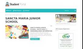 
							         SANCTA MARIA JUNIOR SCHOOL Archives - Student Portal								  
							    