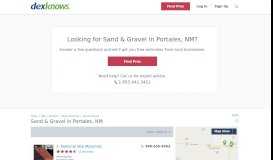 
							         Sand & Gravel Dealers Portales,NM - DexKnows								  
							    