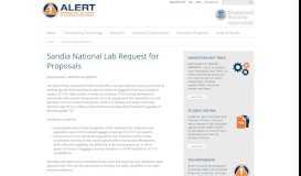 
							         Sandia National Lab Request for Proposals - Northeastern University								  
							    