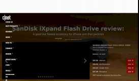 
							         SanDisk iXpand Flash Drive review: A good but flawed ... - Cnet								  
							    