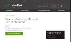 
							         Sandler Partners - Midwest Partner Summit | Steadfast								  
							    