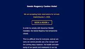 
							         Sands Player's Card | Earn Hotel Rewards | Sands Regency								  
							    