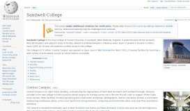
							         Sandwell College - Wikipedia								  
							    