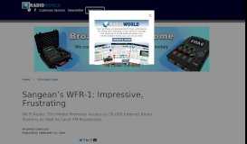 
							         Sangean's WFR-1: Impressive, Frustrating - RadioWorld.com								  
							    