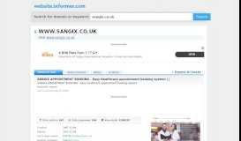 
							         sangix.co.uk at WI. SANGIX APPOINTMENT BOOKING - Easy ...								  
							    