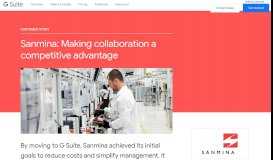 
							         Sanmina: Making collaboration a competitive advantage ...								  
							    