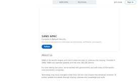 
							         SANS APAC | LinkedIn								  
							    