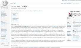 
							         Santa Ana College - Wikipedia								  
							    