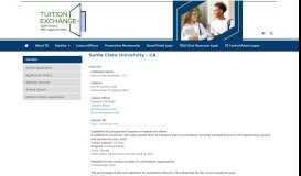 
							         Santa Clara University - Tuition Exchange								  
							    