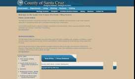 
							         Santa Cruz County Electronic Disclosure System - NetFile								  
							    