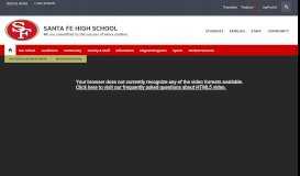 
							         Santa Fe High School / Homepage - Alachua County Public Schools								  
							    
