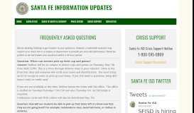 
							         Santa Fe Information Updates								  
							    