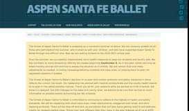 
							         Santa Fe Location :: Class ... - The School of Aspen Santa Fe Ballet								  
							    